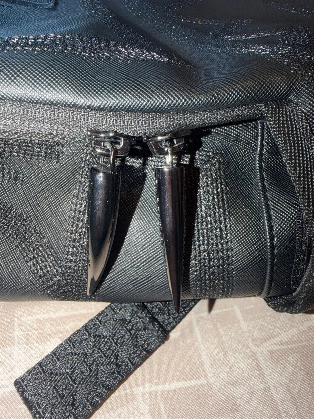 Sprayground Black Embossed African Intelligence Backpack